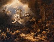 Angels Announcing the Birth of Christ to the Shepherds, Govaert Flinck
